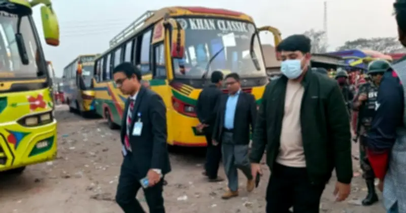 দৌলতদিয়া বাস টার্মিনালে অতিরিক্ত ভাড়া আদায়ের অভিযানে পোড়াদাহ পরিবহনের জরিমানা