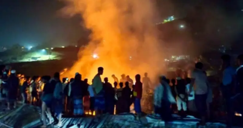 কক্সবাজারে রোহিঙ্গা ক্যাম্পে অগ্নিকাণ্ড, এলপিজি সিলিন্ডার থেকে আগুনের সূত্রপাত