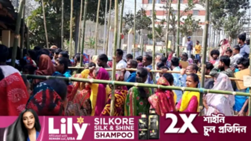 সিলেটে ভোটগ্রহণের প্রথম সাড়ে ছয় ঘণ্টায় ৩৫ শতাংশ ভোট পড়েছে, শান্তিপূর্ণ পরিবেশ