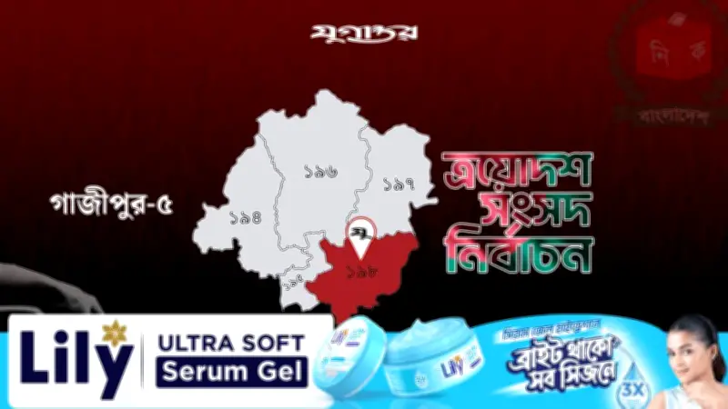গাজীপুর-৫ আসনে বিএনপির এগিয়ে থাকা: ১২৪টি কেন্দ্রের ৯০টিতে ফজলুল হক মিলনের অগ্রগতি