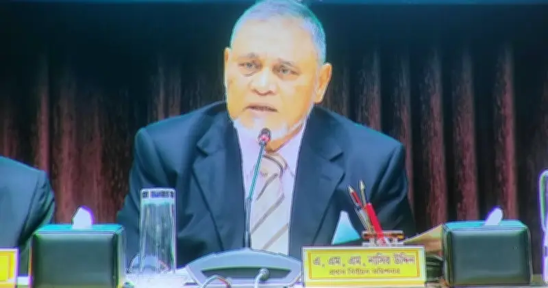 সিইসি নাসির উদ্দীন: 'সবাই মিলে সুন্দর ও গ্রহণযোগ্য নির্বাচন উপহার দিতে পেরেছি'