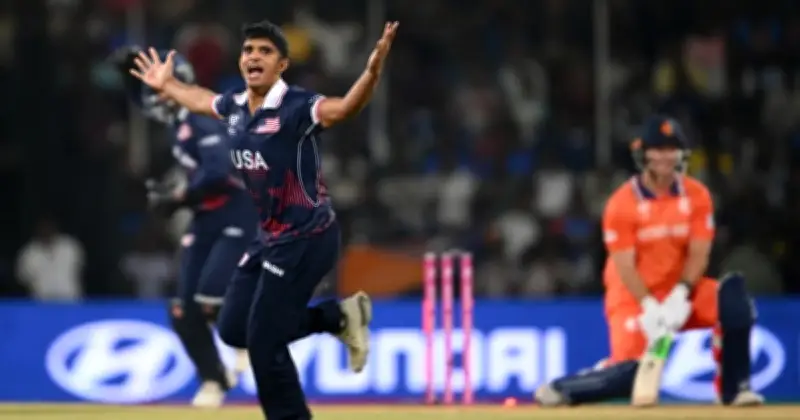 টি-টোয়েন্টি বিশ্বকাপে যুক্তরাষ্ট্রের রেকর্ড জয়: নেদারল্যান্ডসকে ৯৩ রানে হারালো