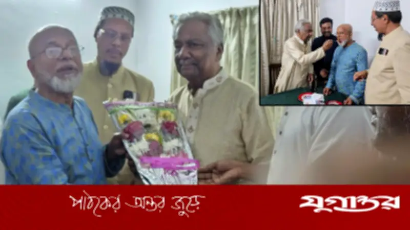 নির্বাচন পরবর্তী সম্প্রীতির দৃষ্টান্ত: ড. ওসমান ফারুকের বাসায় ফুল-মিষ্টি নিয়ে কর্নেল জেহাদ খান