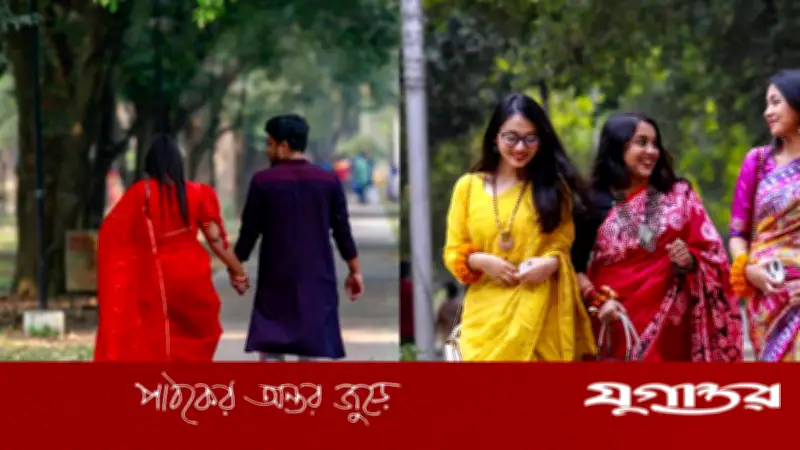 বসন্ত ও ভালোবাসা দিবসে শাড়ির রঙ নিয়ে দ্বিধা: লাল না বাসন্তী, কোনটি বেছে নেবেন?