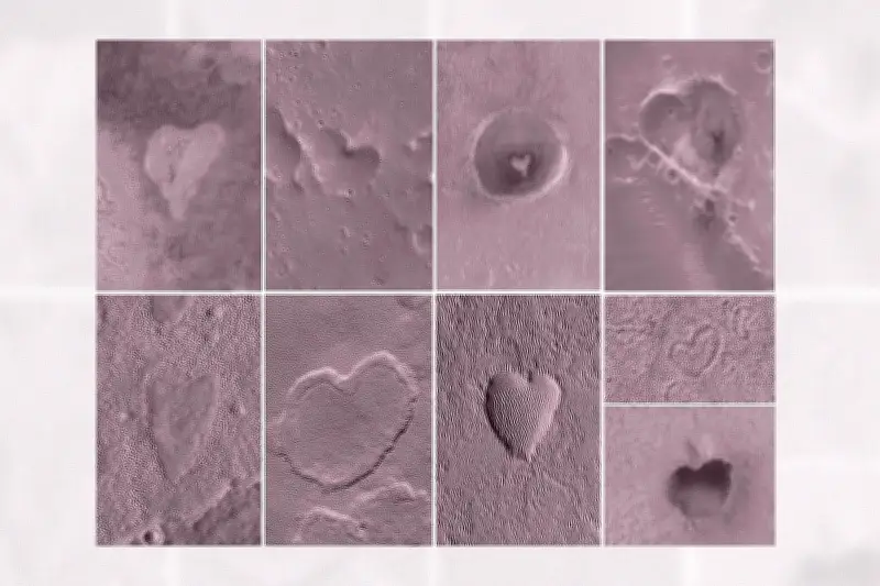 মঙ্গল গ্রহে হৃৎপিণ্ড আকৃতির কাঠামো: প্রাকৃতিক বিস্ময় ও ভূতাত্ত্বিক ইতিহাসের সাক্ষী