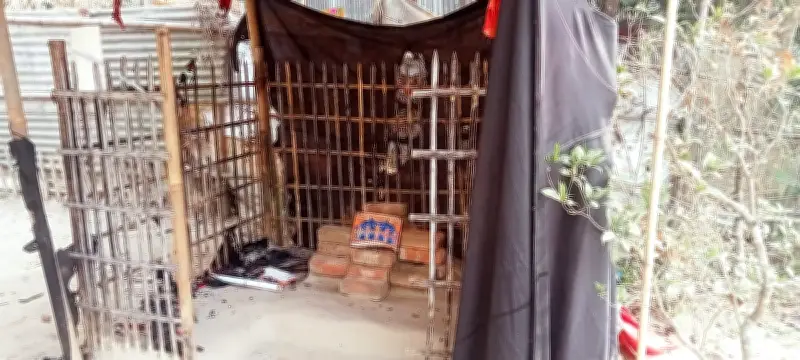 সিলেটের চা-বাগানে মন্দিরে আগুন: কৃষ্ণের ছবি, গীতা পুড়ে ছাই