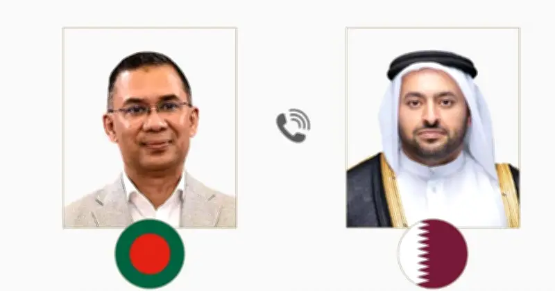 কাতারের প্রতিমন্ত্রী তারেক রহমানকে ফোন করে বিএনপির নির্বাচনী সাফল্যে অভিনন্দন জানিয়েছেন