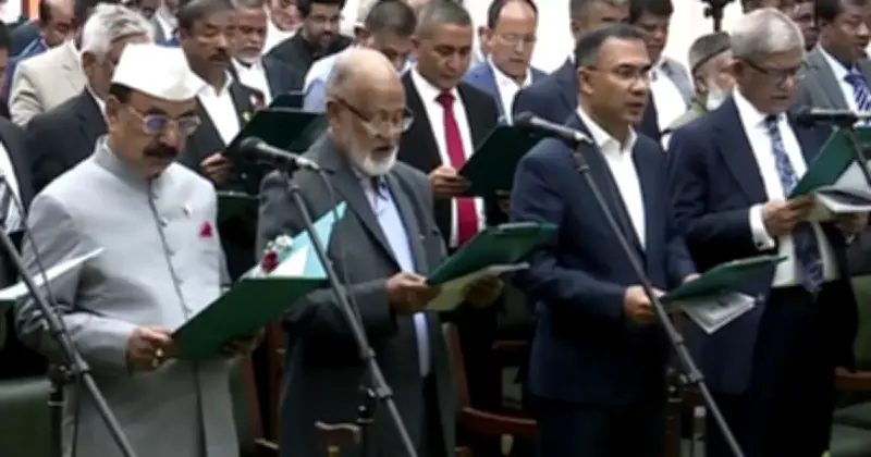 বিএনপির এমপিরা শপথ নিলেন, তারেক রহমান প্রধানমন্ত্রী হতে যাচ্ছেন