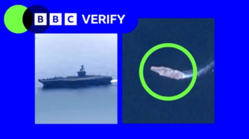 উপগ্রহ চিত্রে ধরা পড়লো আব্রাহাম লিংকন রণতরির অবস্থান, ইরানের কাছাকাছি মার্কিন নৌশক্তি