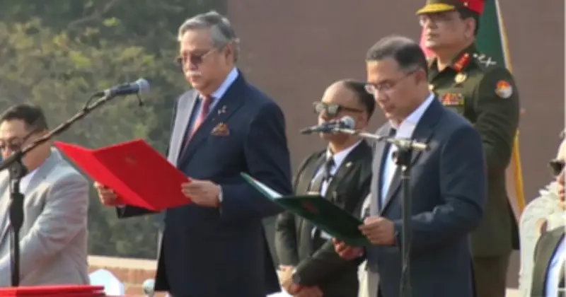 প্রধানমন্ত্রী হিসেবে শপথ নিলেন তারেক রহমান: নতুন মন্ত্রিসভা গঠনের অপেক্ষায়