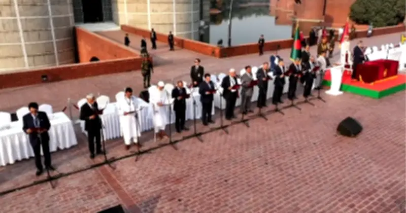 মন্ত্রী ও প্রতিমন্ত্রী হিসেবে শপথ নিলেন ৪৯ জন, রাষ্ট্রপতি করালেন শপথবাক্য পাঠ