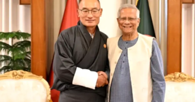 ভুটানের প্রধানমন্ত্রীর ঢাকা সফর: মুহাম্মদ ইউনুসের সঙ্গে সৌজন্য সাক্ষাৎ