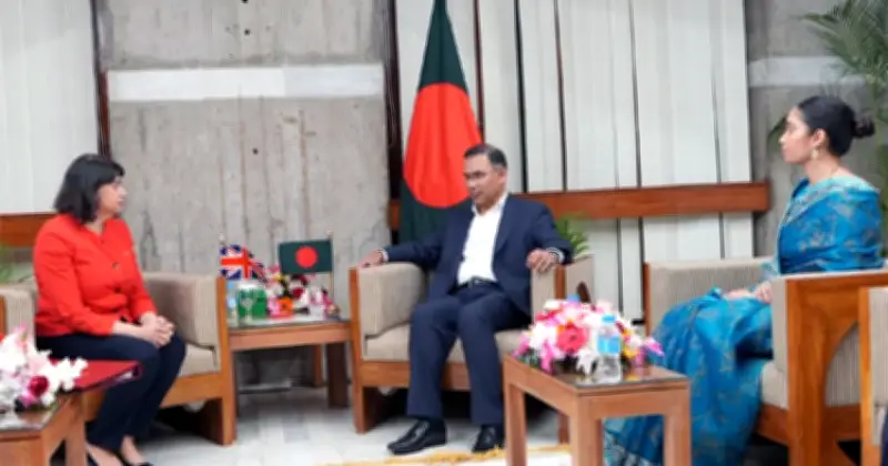 ব্রিটিশ প্রতিমন্ত্রী সীমা মালহোত্রার প্রধানমন্ত্রী তারেক রহমানের সঙ্গে সৌজন্য সাক্ষাৎ