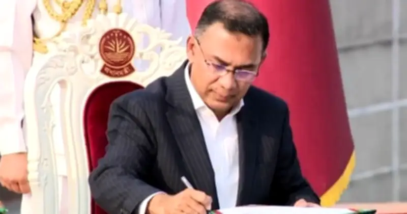 সংবিধানের ৫৬(৩) ধারা অনুযায়ী তারেক রহমান প্রধানমন্ত্রী নিযুক্ত, বিএনপি সরকার গঠন করল