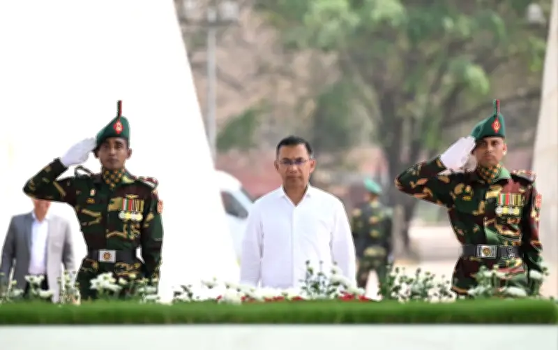 প্রধানমন্ত্রী তারেক রহমানের শ্রদ্ধা: জিয়া উদ্যানে পুষ্পস্তবক অর্পণ ও জাতীয় স্মৃতিসৌধে শহীদদের স্মরণ