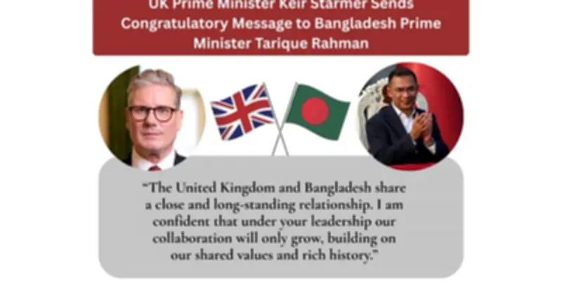 ব্রিটিশ প্রধানমন্ত্রী তারিক রহমানের সঙ্গে ঘনিষ্ঠভাবে কাজ করতে আগ্রহী