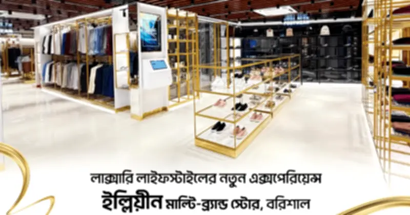 ইল্লিয়ীনের বরিশাল স্টোরে 'গ্র্যান্ড ওপেনিং' ইভেন্ট: লাক্সারি শপিংয়ের নতুন অভিজ্ঞতা
