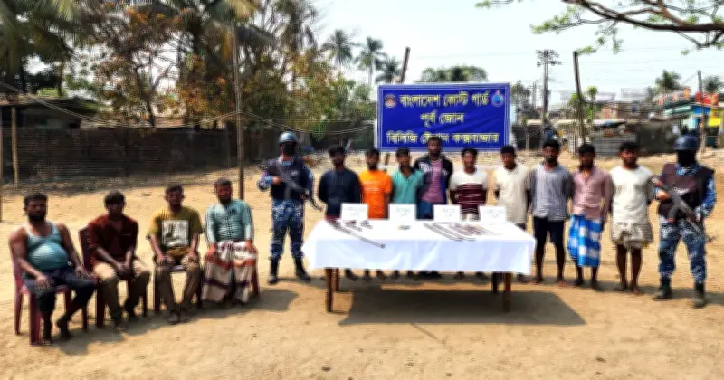 বাংলাদেশ কোস্ট গার্ডের অভিযানে ৯ জলদস্যু গ্রেপ্তার, উদ্ধার ৪ জেলে