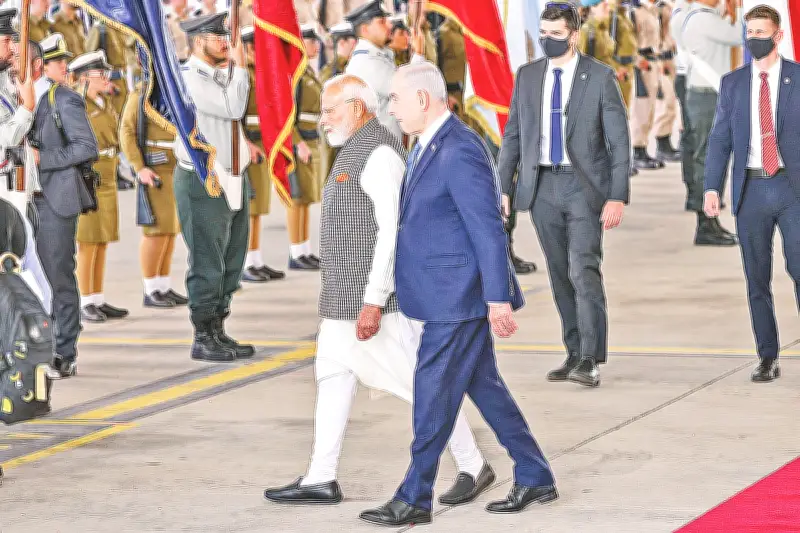 মধ্যপ্রাচ্যের জটিল সমীকরণে মোদির ইসরায়েল সফর: কৌশলগত ও প্রতিরক্ষা সহযোগিতা জোরদারের লক্ষ্য