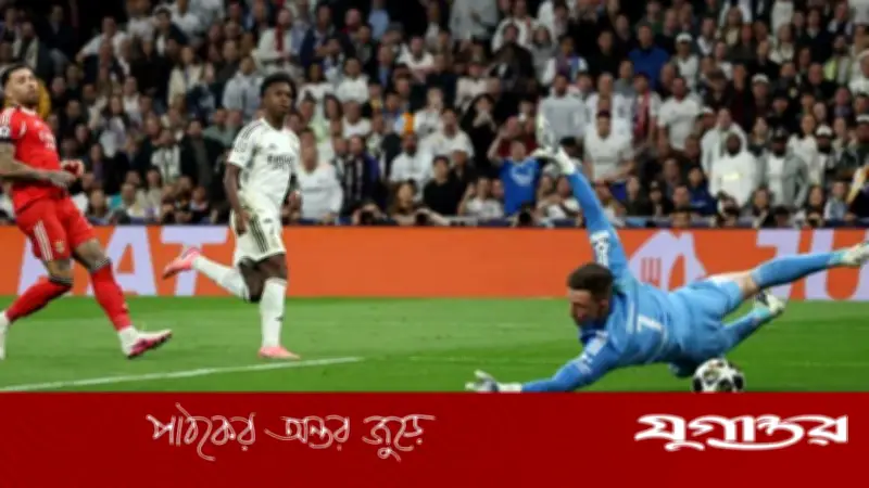 ভিনিসিয়ুসের জাদুকরী গোলে চ্যাম্পিয়ন্স লিগ শেষ ষোলোতে রিয়াল মাদ্রিদ
