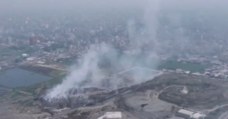 মাতুয়াইল ল্যান্ডফিলের আগুনে রাজধানীর বাতাস বিষাক্ত, নাগরিকদের শ্বাসকষ্ট