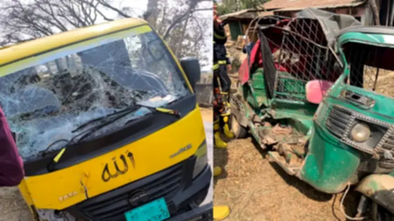 লোহাগাড়ায় সড়ক দুর্ঘটনায় অটোরিকশা চালক নিহত, আহত ৭