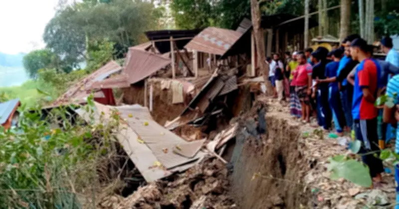 সিলেটের গোলাপগঞ্জে কুশিয়ারা নদীতে ভাঙনে ৫-৭টি বাড়ি নদীগর্ভে