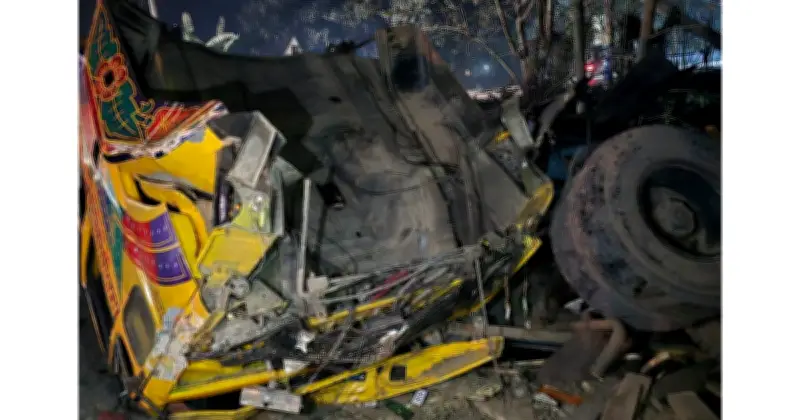 রাজশাহীতে ট্রেনের ধাক্কায় ট্রাক উড়ে বাড়িতে পড়ে, গুরুতর আহত দাদি-নাতি