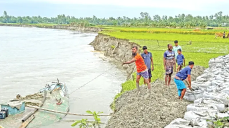 জামালপুরে নদীভাঙন ও বন্যার কবলে হাজারো পরিবার: স্বাস্থ্য-শিক্ষা থেকে বঞ্চিত