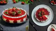 ভ্যালেন্টাইন ডিনারে স্ট্রবেরি-মিল্ক জেলো কেক: রেসিপি ও প্রস্তুত প্রণালী