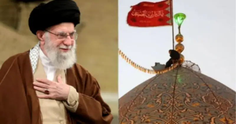 ইরানে প্রতিশোধের প্রতীক: খামেনি নিহতের পর কোমের মসজিদে লাল পতাকা উত্তোলন