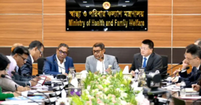 স্বাস্থ্যমন্ত্রী চীনের সহযোগিতা চাইলেন: ডায়াগনস্টিক কিট, চিকিৎসা সরঞ্জাম ও হাসপাতাল নির্মাণে সহায়তা