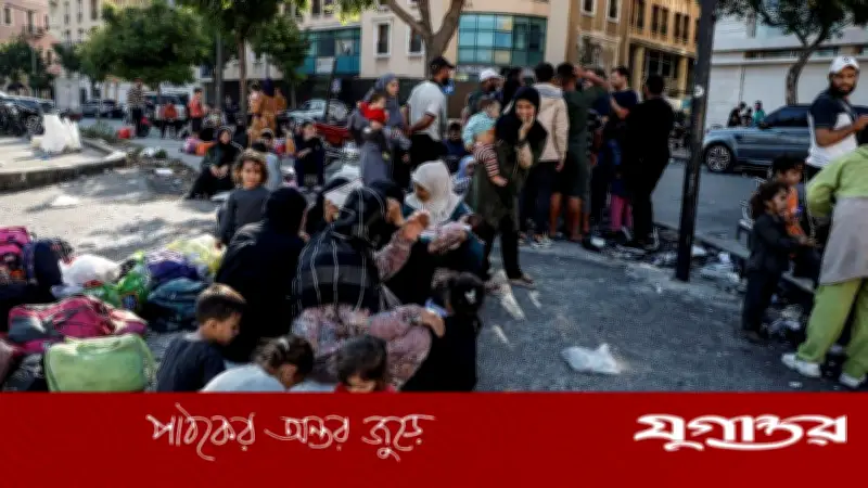 লেবাননে ইসরাইলি বিমান হামলায় হাজার হাজার মানুষ বাস্তুচ্যুত, বৈরুতে ভয়াবহ পরিস্থিতি