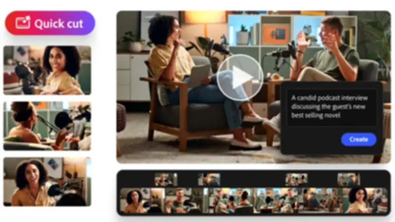 অ্যাডোবি ফায়ারফ্লাইয়ে নতুন এআই টুল 'কুইক কাট', ভিডিও নির্মাণে গতি ও সহজতা আনবে