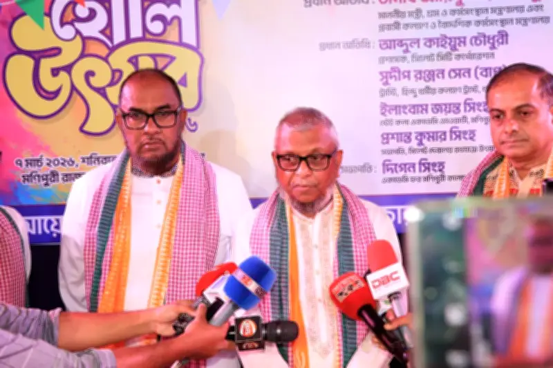 হোলি উৎসবে মন্ত্রী আরিফুল হক চৌধুরীর ঘোষণা: ভিসা মেয়াদ শেষ প্রবাসীদের সহায়তা ও সিলেটের নিরাপত্তা নিশ্চিত