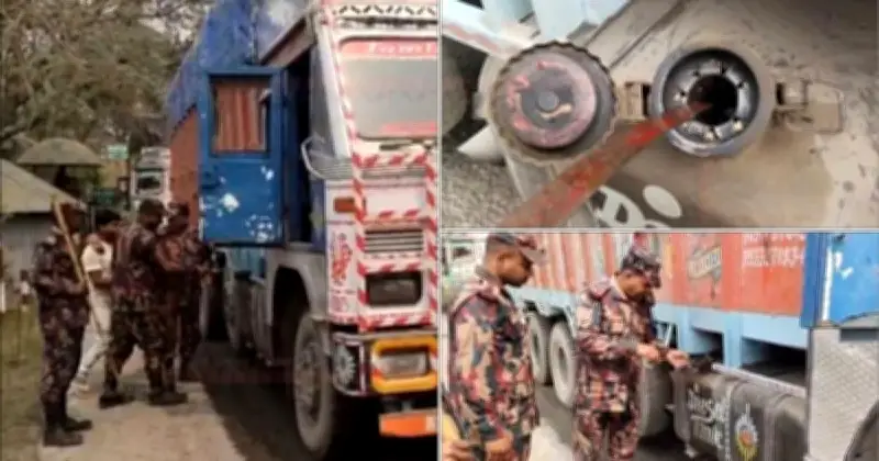 ভারতে জ্বালানি পাচার রোধে বিজিবির কঠোর নজরদারি, ট্রাকের ট্যাংক পরিমাপ বাধ্যতামূলক