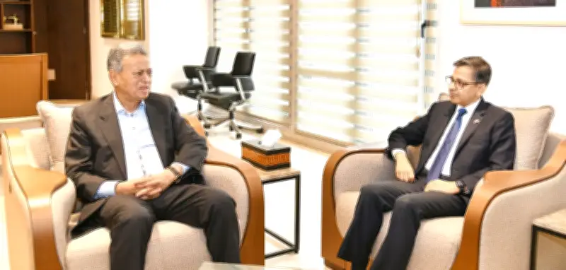 ভারতীয় হাইকমিশনারের সঙ্গে অর্থমন্ত্রীর বৈঠক: এলওসি প্রকল্পের অগ্রগতি নিয়ে সন্তুষ্টি