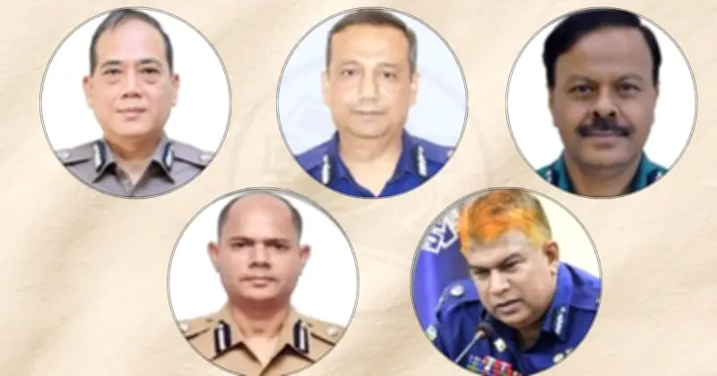 পাঁচ অতিরিক্ত আইজিপিকে বাধ্যতামূলক অবসরে পাঠালো সরকার