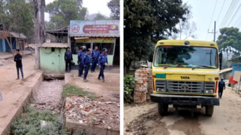 চট্টগ্রামের জঙ্গল সলিমপুরে যৌথ বাহিনীর অভিযান: রাস্তায় ট্রাক, ভাঙা কালভার্ট