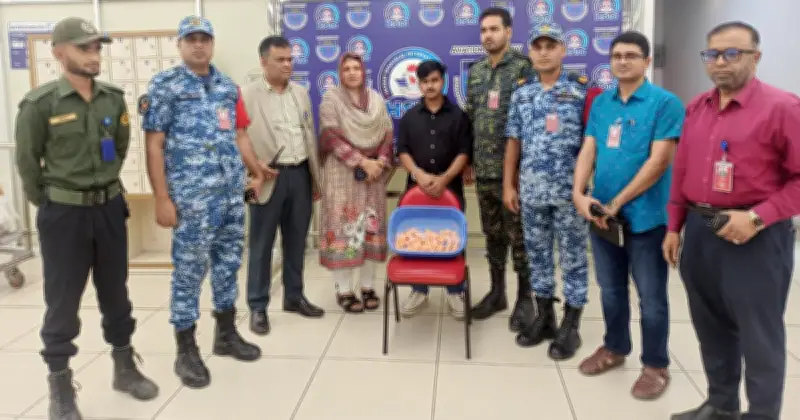 হজরত শাহজালাল বিমানবন্দরে ৪,৩৬৪ ইয়াবা ট্যাবলেট জব্দ, সৌদি আরবগামী যাত্রী আটক