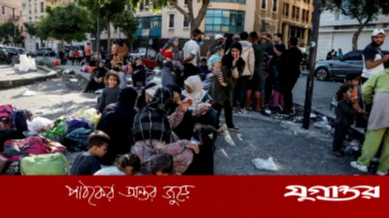 লেবাননে মানবিক বিপর্যয়: ৭ লাখ বাস্তুচ্যুত, ৫৬০ আশ্রয়কেন্দ্র চালু