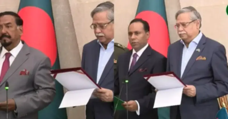 ত্রয়োদশ জাতীয় সংসদের স্পিকার ও ডেপুটি স্পিকার হিসেবে হাফিজ উদ্দিন আহমদ ও কায়সার কামালের শপথগ্রহণ