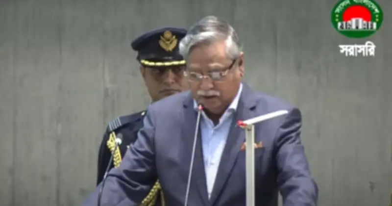 রাষ্ট্রপতি সাহাবুদ্দিনের ভাষণে মুক্তিযোদ্ধা ও গণতন্ত্রের প্রতি শ্রদ্ধা, সংসদে বিরোধীদের ওয়াকআউট