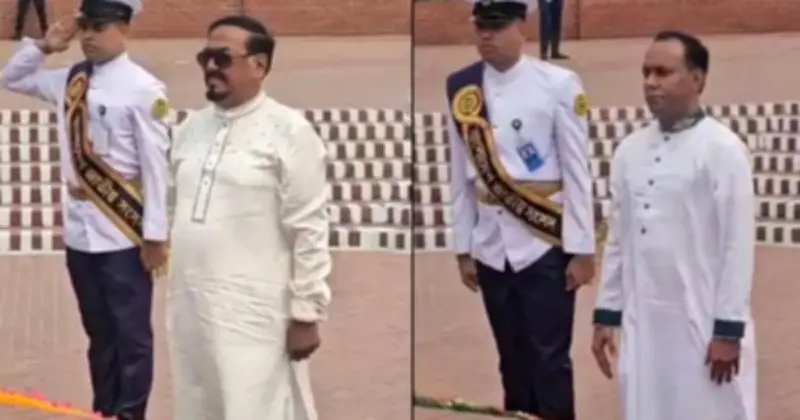 জাতীয় স্মৃতিসৌধে শ্রদ্ধা নিবেদন করলেন স্পিকার ও ডেপুটি স্পিকার