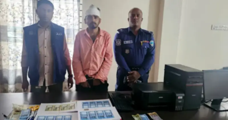 গ্রাফিক্স ডিজাইন শিখে জাল নোট তৈরির অভিযোগে ফেনীতে যুবক গ্রেপ্তার