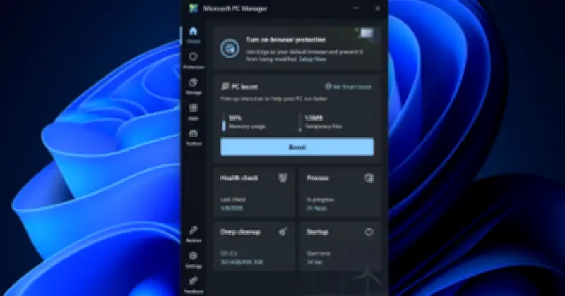 মাইক্রোসফট পিসি ম্যানেজার: ফ্রি অ্যাপে কম্পিউটার অপটিমাইজেশন ও পারফরম্যান্স বাড়ানোর উপায়