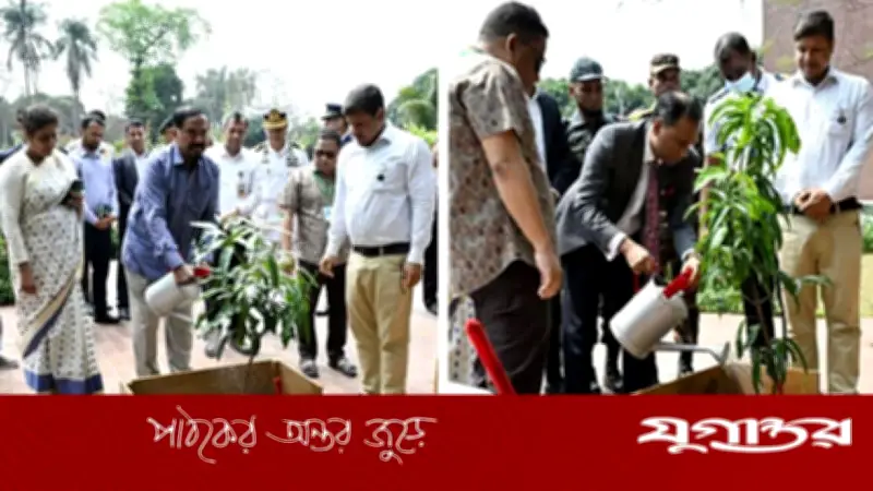 জাতীয় সংসদ প্রাঙ্গণে স্পিকার ও ডেপুটি স্পিকারের বৃক্ষরোপণ অনুষ্ঠান অনুষ্ঠিত