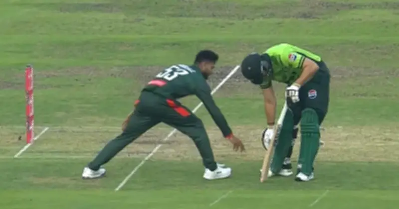 মিরপুরে রানআউটে ক্ষোভ প্রকাশ করায় পাকিস্তানের সালমান আঘার শাস্তি, ডিমেরিট পয়েন্ট যুক্ত