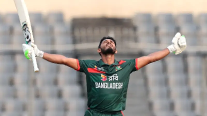 তানজিদ হাসানের প্রথম ওয়ানডে সেঞ্চুরি: মিরপুরে পাকিস্তানের বিপক্ষে ১০৭ রানের ঝলক