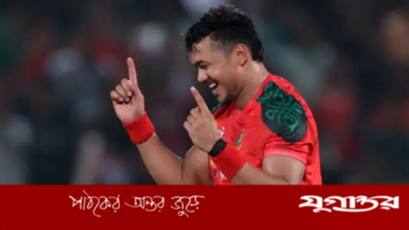 তাসকিনের প্রথম ওভারেই ফারহানের উইকেট, তানজিদের সেঞ্চুরিতে বাংলাদেশের ২৯০ রান